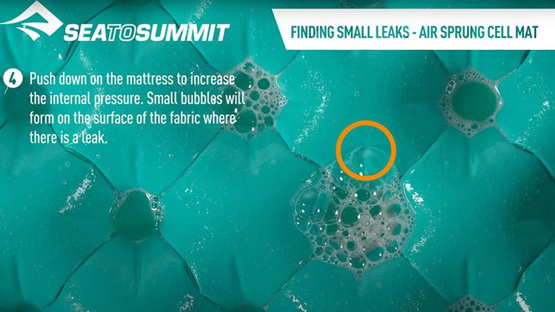Sea to Summit Air Sprung Cell Isomatte Loch finden